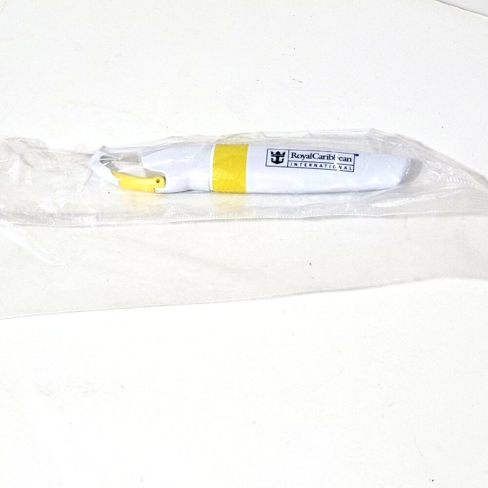 Royal Caribbean Highlighter New Cap With Carabiner Clip Cruise Ship